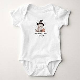 Body Halloween Cutie Personnalisé Cute Chat et Citrouil