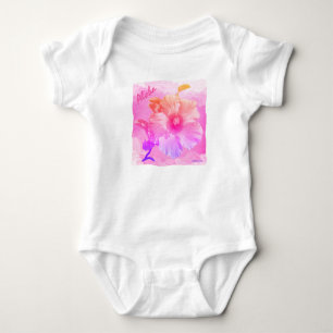 Body HAMbyWG - Bébé Bright, Hibiscus Hawaïen Rose Clair