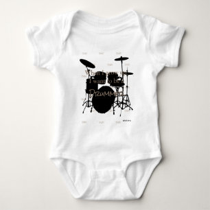 Body HAMbyWG - Romper, T-shirt, Snap T - Thème de batte