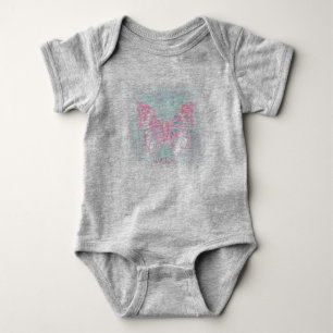 Body HAMbyWG - T-shirt - Papillon rose