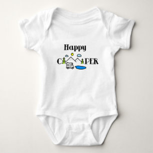 Body Happy Camper Fun Nature Art numérique vert 