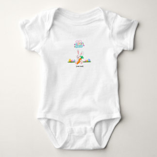 Body Happy Easter Bunny with Carrot - Colorful Baby Bod