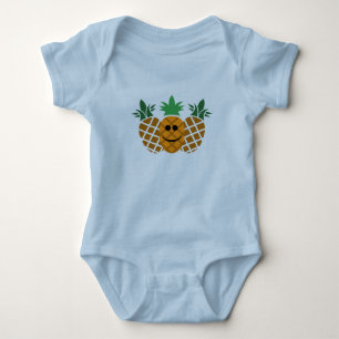 Body Happy Pineapple Design - Bodysuit Baby Jersey