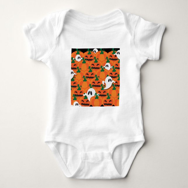 Body Haunted Halloween Citrouille Patch Ghosts (Devant)