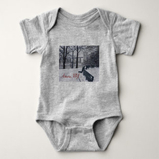 Body Hellgate Bridge en hiver, Astoria, NY Bodysuit béb