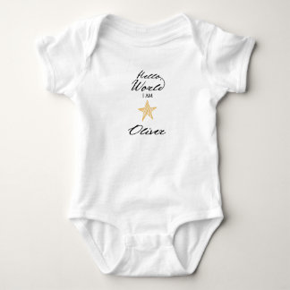 Body Hello World I am..., Personalized Names Baby Bodie