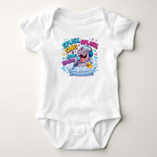 Body Hippo fête en chantant Splish Splash