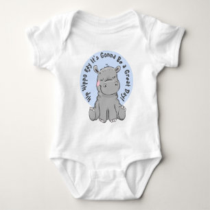 Body Hippopotame heureux de rayon d'hippopotame de