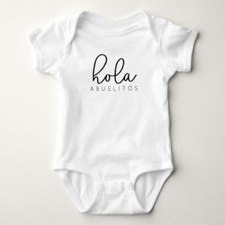 Body Hola Abuelitos Espagnol Grossesse Faire-part bébé