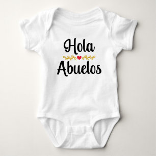 Body Hola Abuelos Faire-part espagnole de grossesse