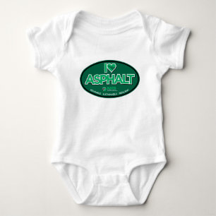 Body I Love Asphalt Un Pièce Bodysuit Bébé - Blanc