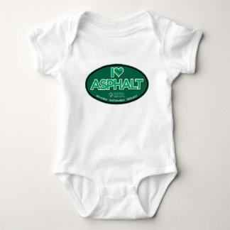 Body I Love Asphalt Un Pièce Bodysuit Bébé - Blanc