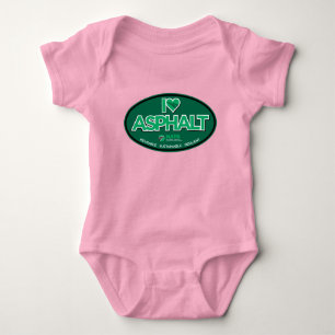 Body I Love Asphalt Un Pièce Bodysuit Bébé - Rose