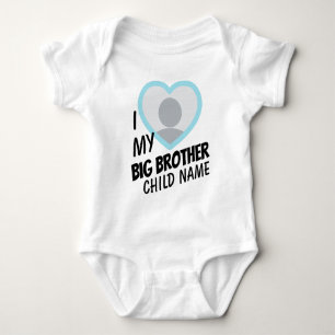 Body i Love my Big Brother double face photo et texte
