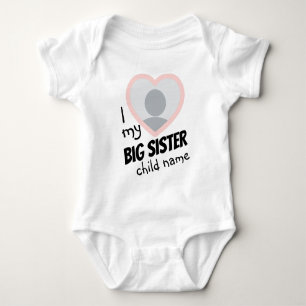 Body i Love my Big Sister double face photo et texte