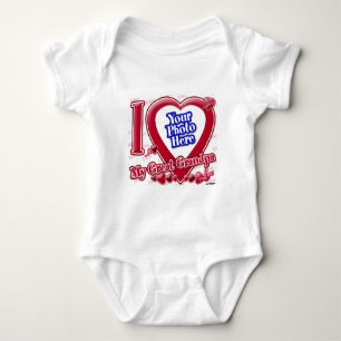 Body I Love My Great Grand-pa coeur rouge - photo