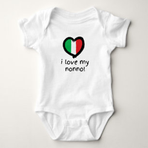 Body I Love My Nonno Italien Baby Bodysuit Chemise