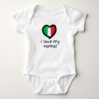 Body I Love My Nonno Italien Baby Bodysuit Chemise