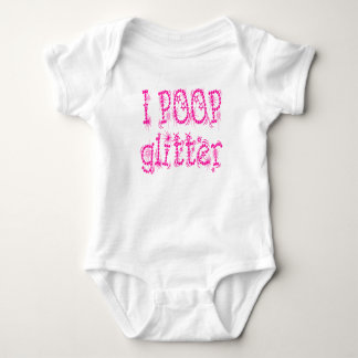 Body I Poop Parties scintillant rose bébé un morceau