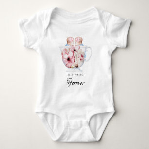 Body *~*Idéale Soeurs TWIN Baby T-Shirt Baby Rose