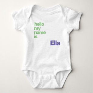 Body idée cadeau nouveau bébé minimal violet moderne