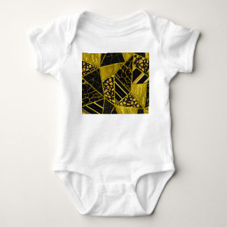 Body Illusion de texture du triangle noir or