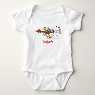 Body Illustration amusante de poulet cool