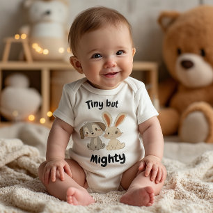 Body Illustration de bébé de chiot mignon et de lapin d