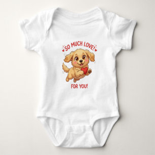 Body Illustration de chiot mignon avec cœur