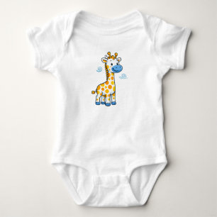 Body Illustration de dessin animé de bébé girafe mignon