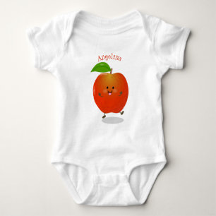 Body Illustration de dessin animé sur la pomme de danse