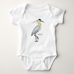 Body Illustration de dessin d'oiseau de héron plafonné