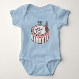 Body Illustration de gâteau d'anniversaire