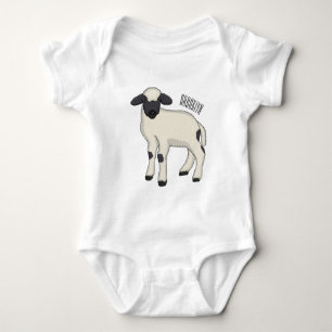 Body Illustration de la caricature de mouton Valais Bla