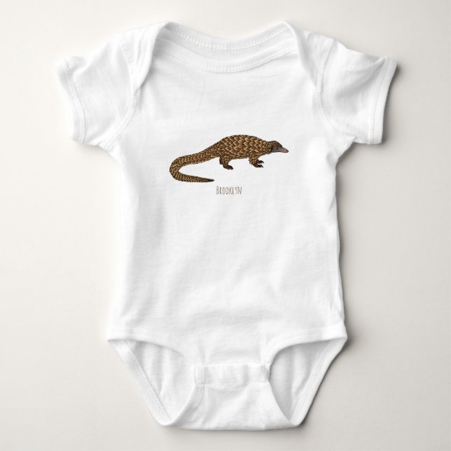 Body Illustration de pangolin à queue longue (Devant)