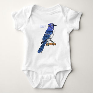 Body Illustration d'oiseau de jay bleu