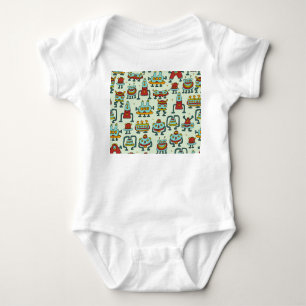 Body Illustration du Motif Vintage des Aliens robots