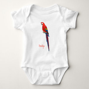 Body Illustration du perroquet de macaw Scarlet