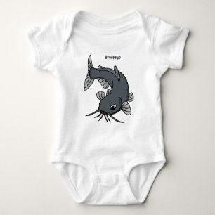 Body Illustration du poisson-chat mignon