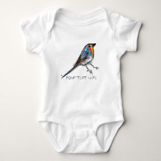 Body Illustration lunatique de Robin d'oiseau