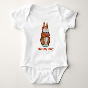 Body image de lapin brun mignon de sourire