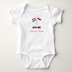 Body Indo-néerlandais avec deux drapeaux avec nom perso