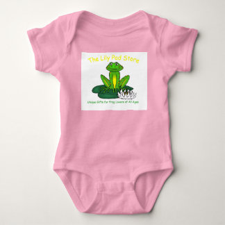Body Infant's Frog on a Lily Pad Pink Bodysuit