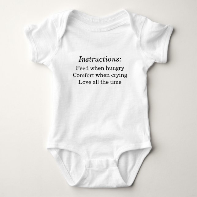 Body Instructions de bébé (Devant)