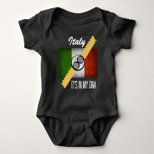 Body Italie C'est dans mon ADN Molecule Drapeau Italien