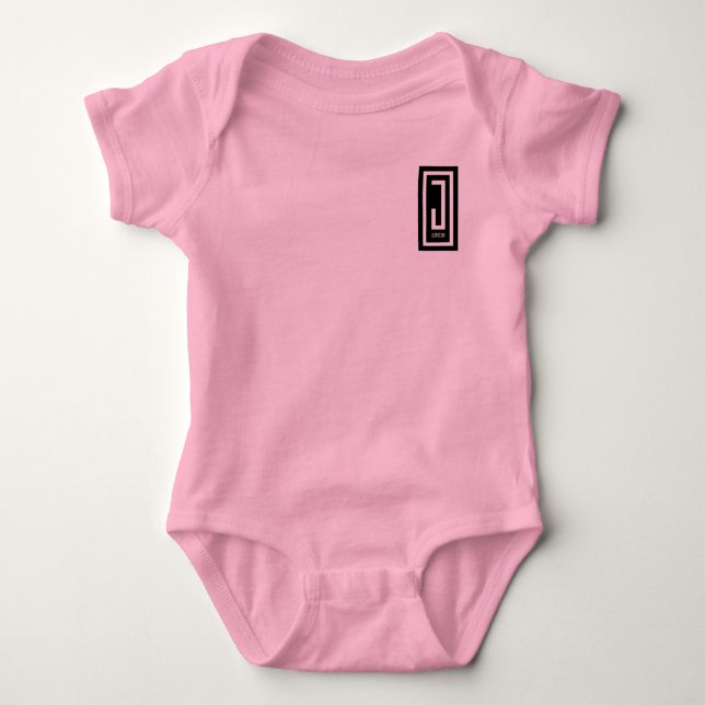 Body j vêtements design pour bébé (Devant)