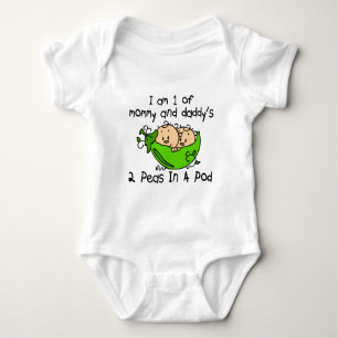 Body J'ai 1 ans de pois de maman et de papa 2 dans une