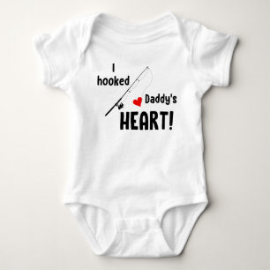 Body J'ai attrapé la pêche du coeur de papa