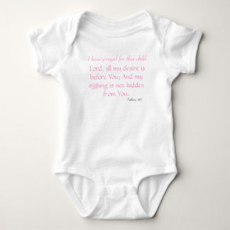 Body J'ai prié pour cet enfant, le seigneur, tout mon