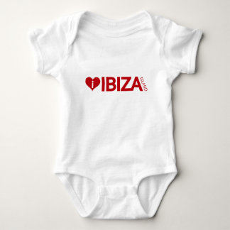 Body j'aime la chemise de bébé d'île d'Ibiza